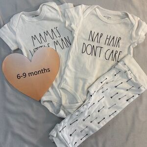 Rae Dunn - Baby Onesie and pants set